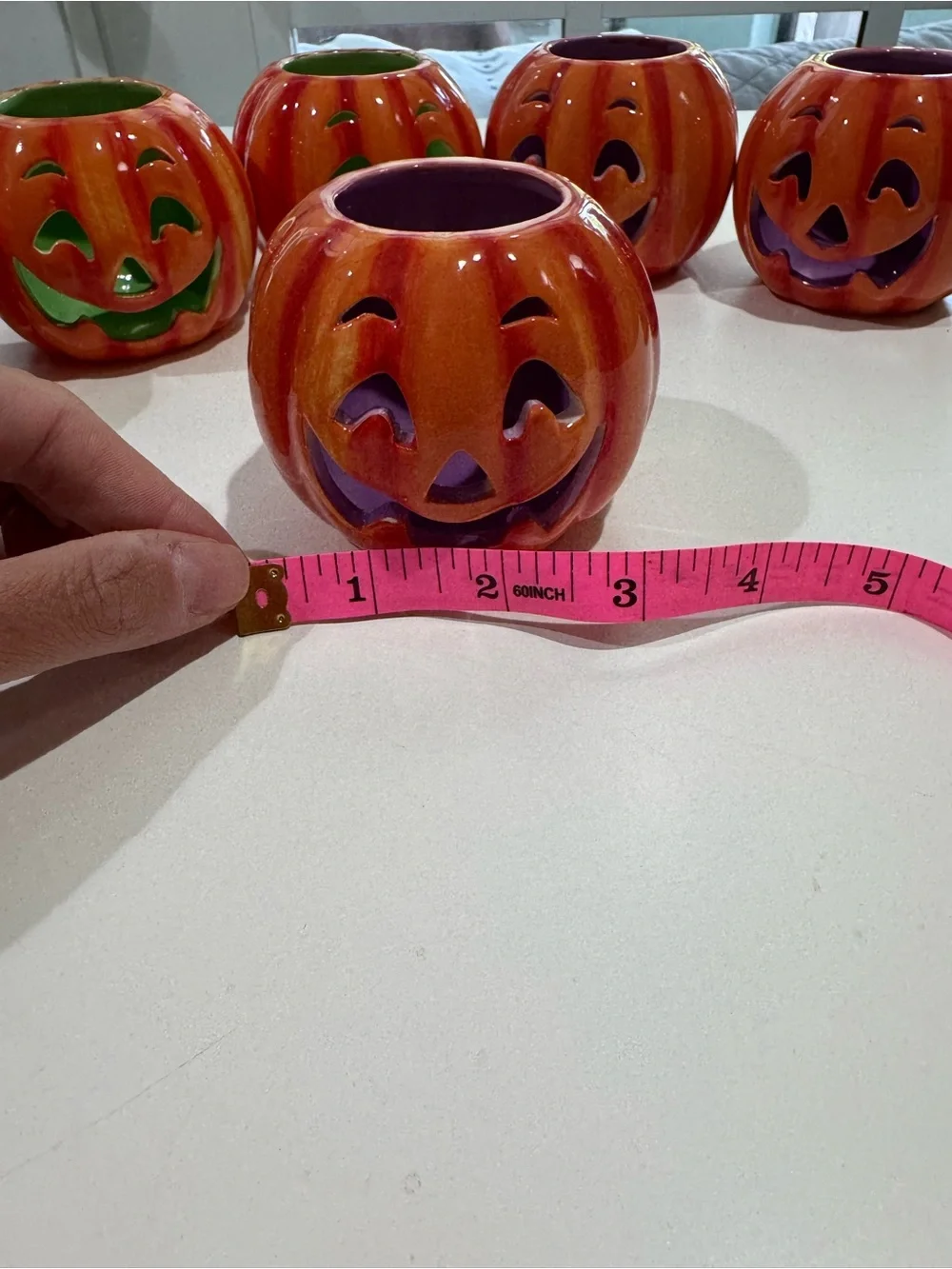 Halloween Alley CVS 2007 Pumpkin Tea Light Holders Set of 6
